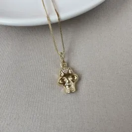 Gargantilha caveira mexicana 