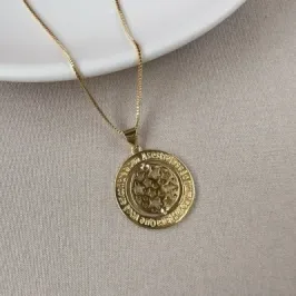 Gargantilha constelação giratória