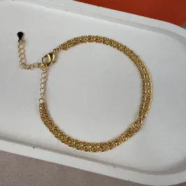 Pulseira corrente dupla