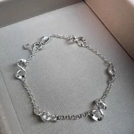 Pulseira infinito Prata-925