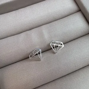 Brinco diamante Prata-925