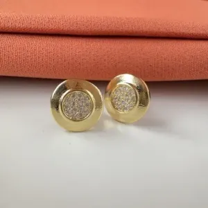 Brinco redondo zircônia 