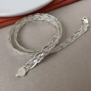 Choker 5 fios Prata 925