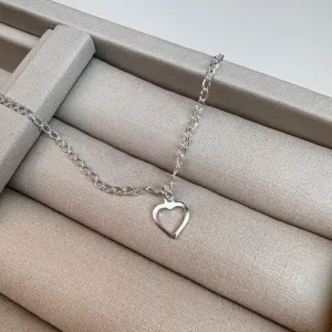 Pulseira infantil coração Prata-925