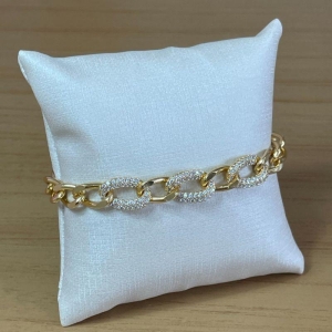 Pulseira corrente zircônia