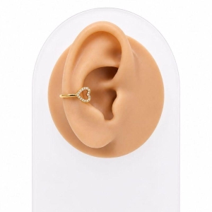 Piercing fake coração vazado