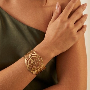 Bracelete Flor Vazado