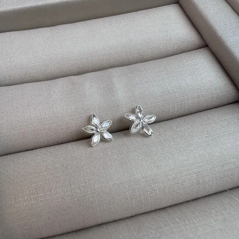 Brinco flor Prata-925