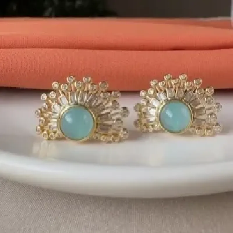 Brinco verde água 