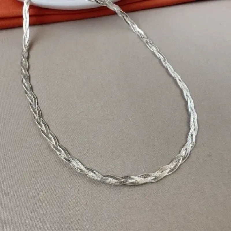Choker 3 fios Prata 925