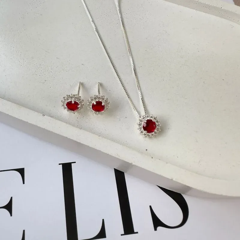 Conjunto Rubi Prata 925