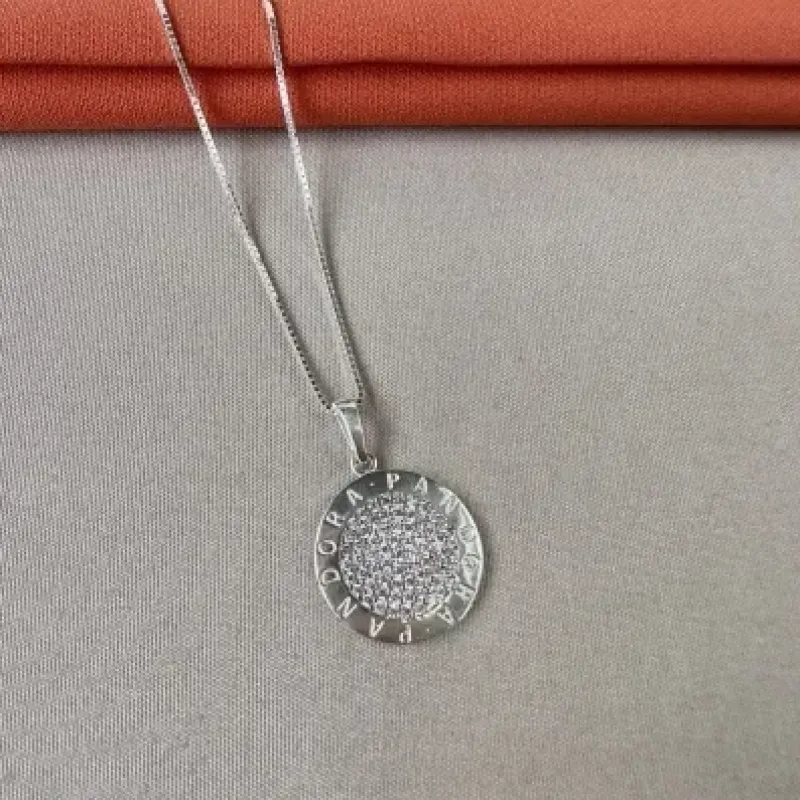 Gargantilha mandala inspiração Pandora 