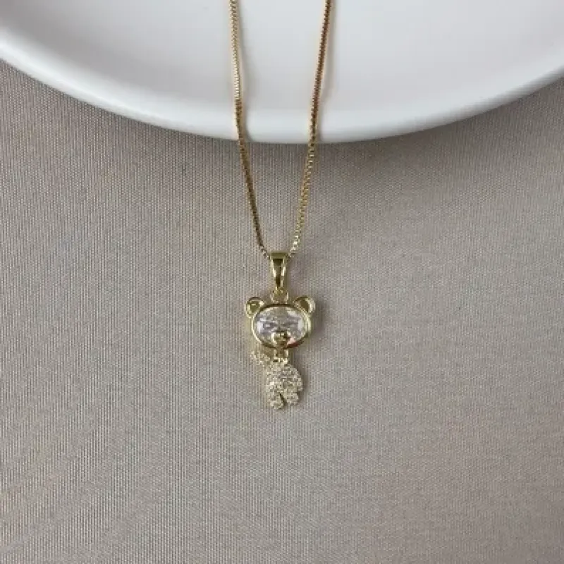 Gargantilha Teddy bear cristal 