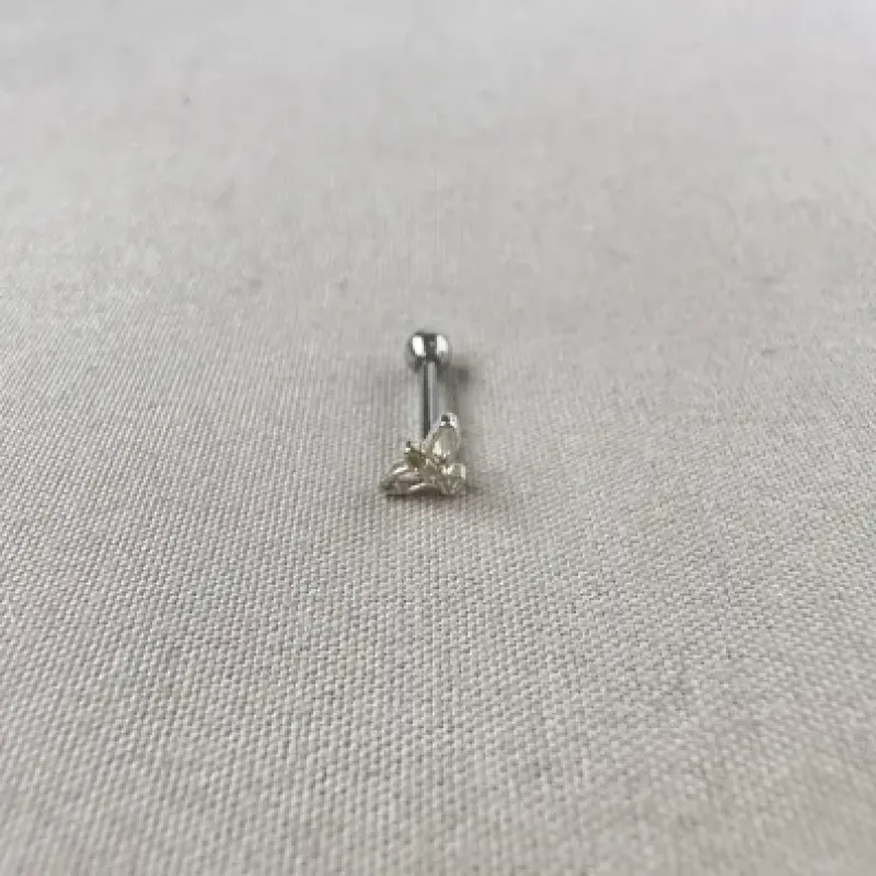 Piercing haste 8mm Espirito Santo Prata 925