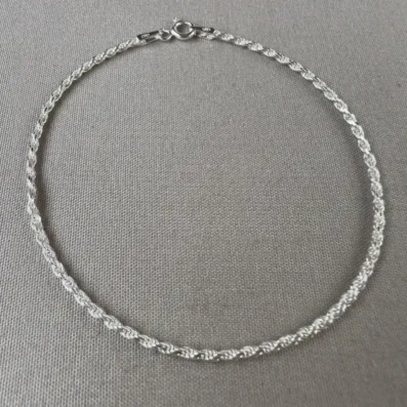 Pulseira cordão baiano Prata 925 
