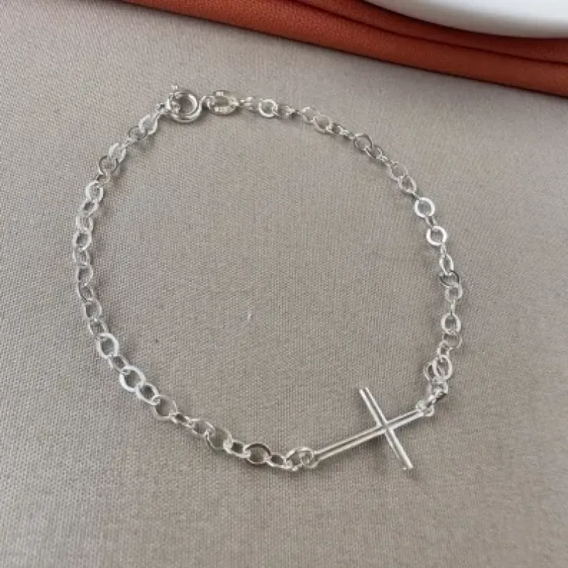 Pulseira cruz Prata 925