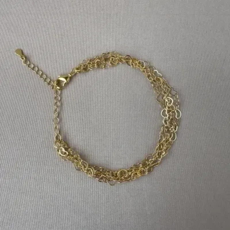 Pulseira elos corações 