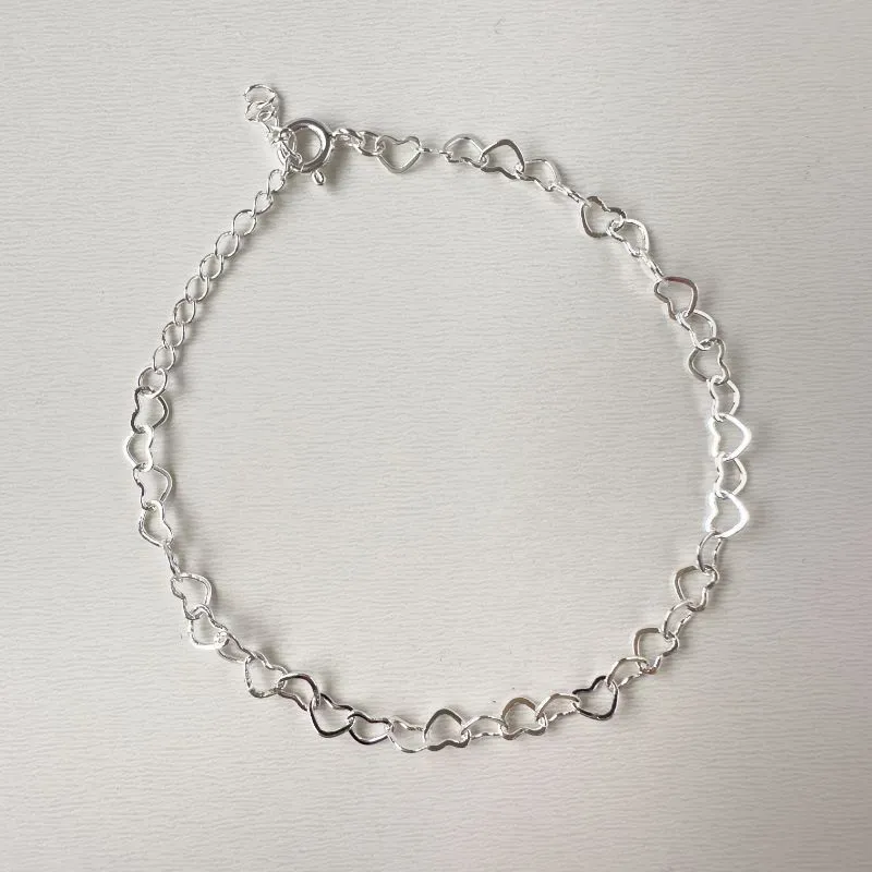 Pulseira elos corações