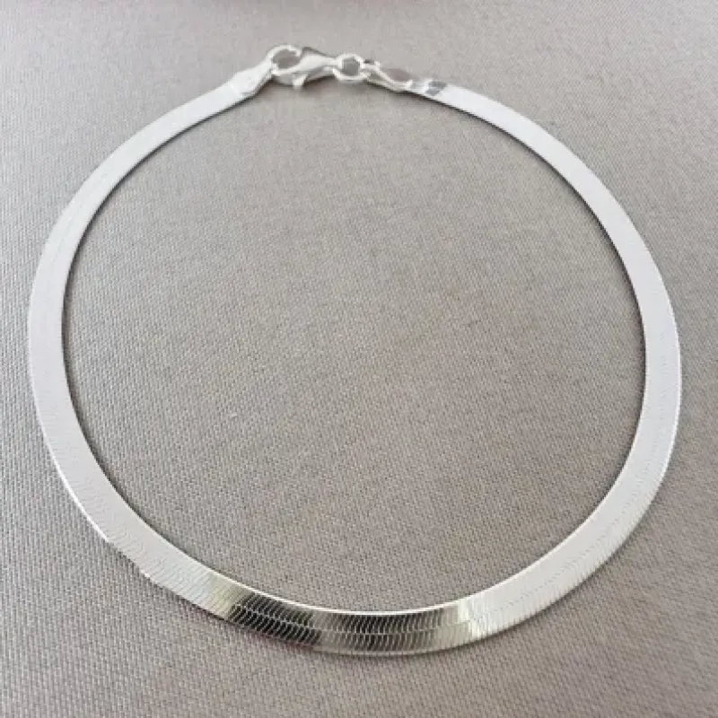 Pulseira fita Prata 925 