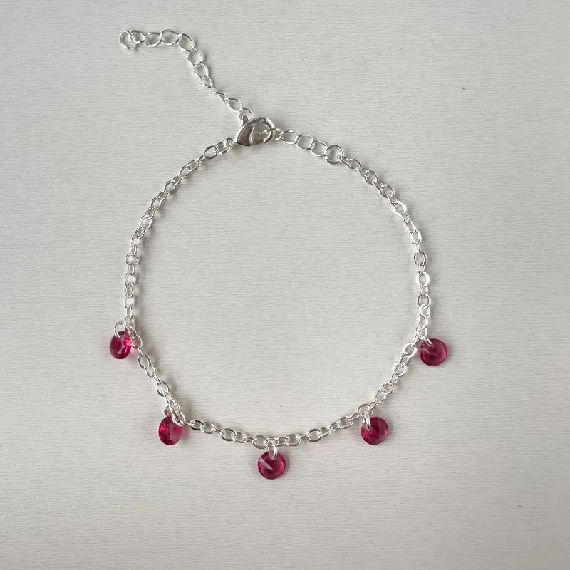 Pulseira pontos de luz pink