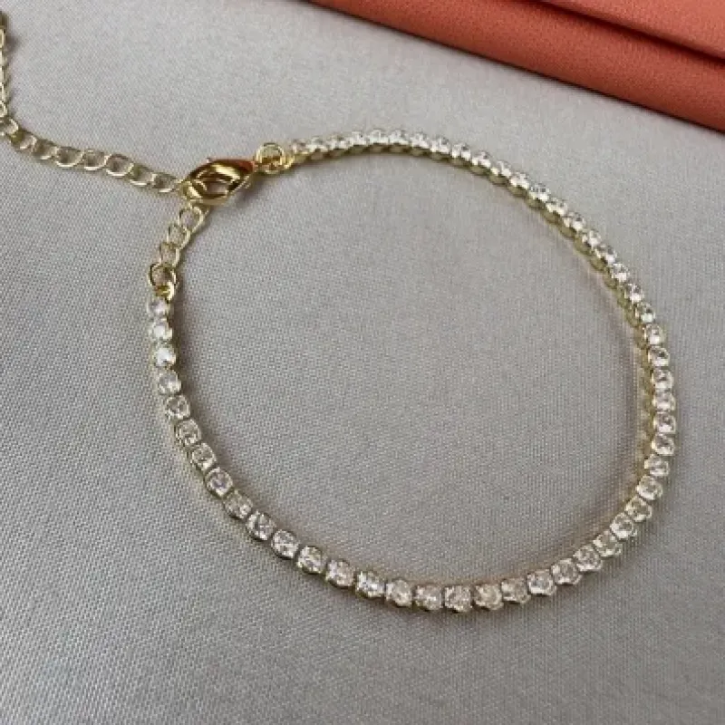 Pulseira riviera cristal 