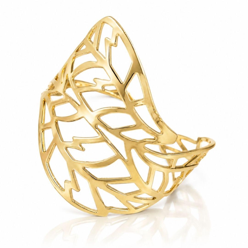 Bracelete Folha Vazado
