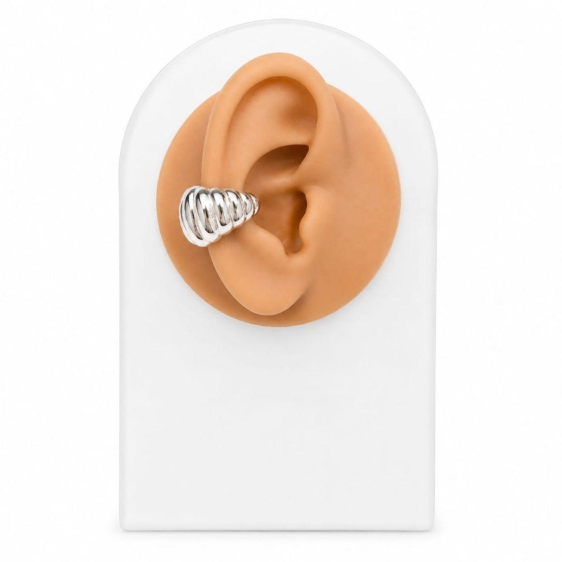 Piercing fake croissant