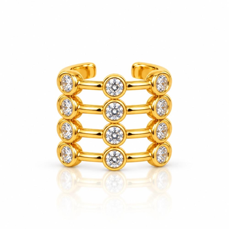 Piercing Fake Multi Zircônia Cristal