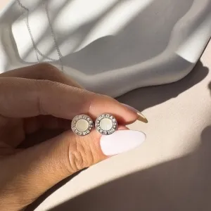Brinco Bulgari Madrepérola Prata 925