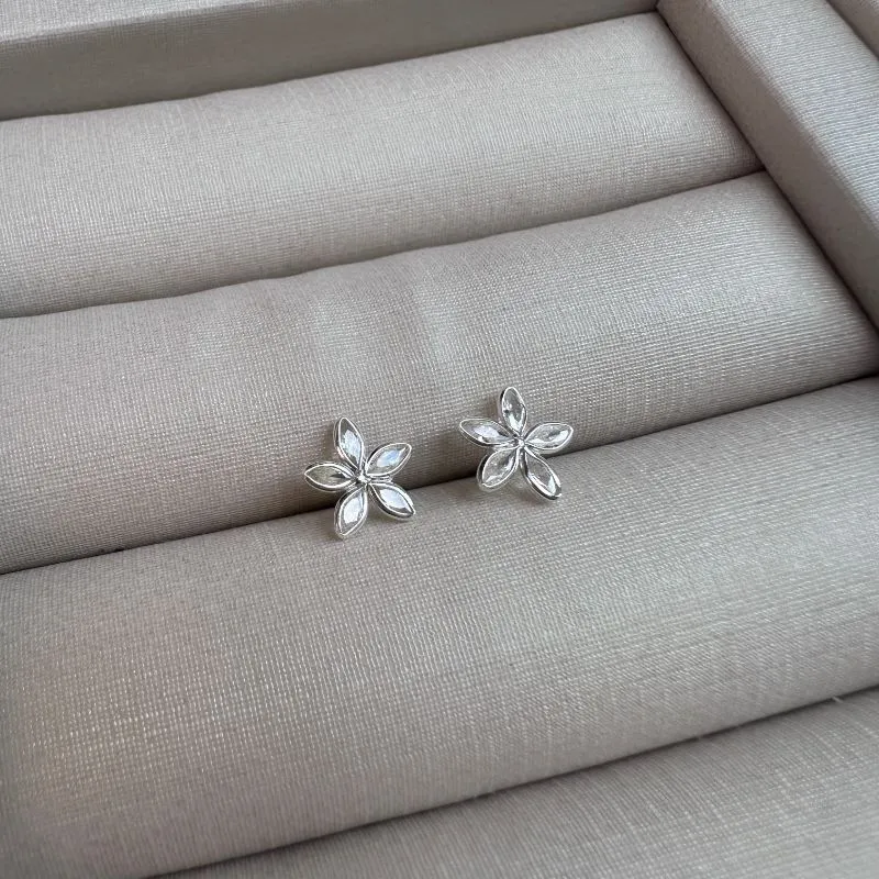 Brinco flor Prata-925