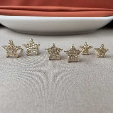 Brinco trio estrela
