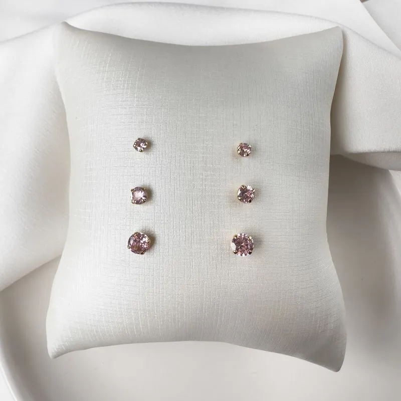 Brinco trio rosa bebe