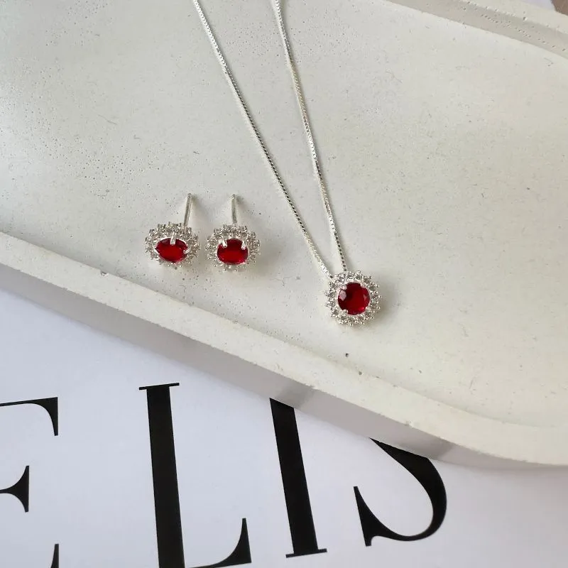 Conjunto Rubi Prata 925