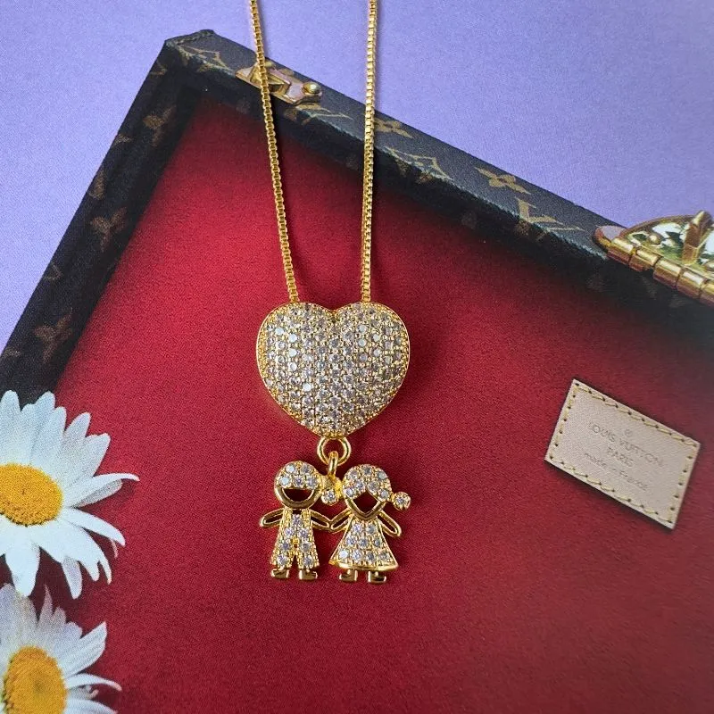 Gargantilha casal coração