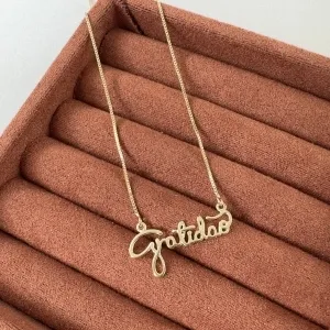 Gargantilha gratidão 