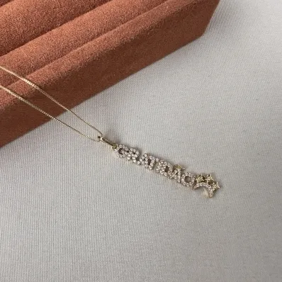 Gargantilha gratidão long 