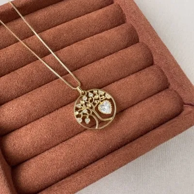 Gargantilha mandala arvore da vida 