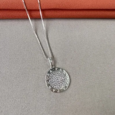 Gargantilha mandala inspiração Pandora 