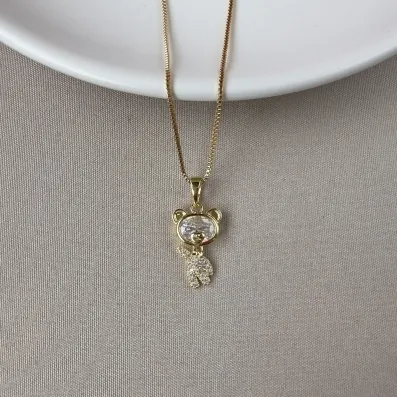 Gargantilha Teddy bear cristal 