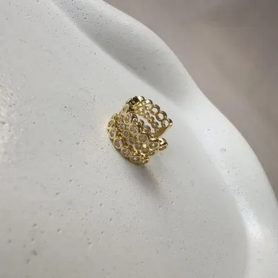 Piercing fake zircônia 