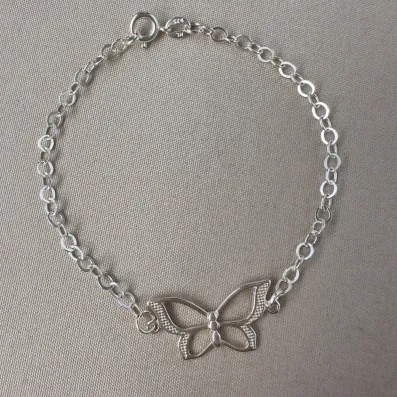 Pulseira borboleta Prata 925 