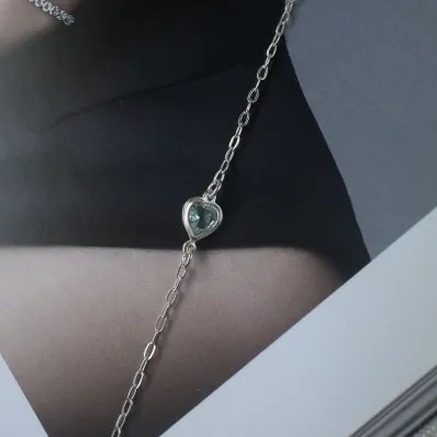Pulseira coração Prata 925 