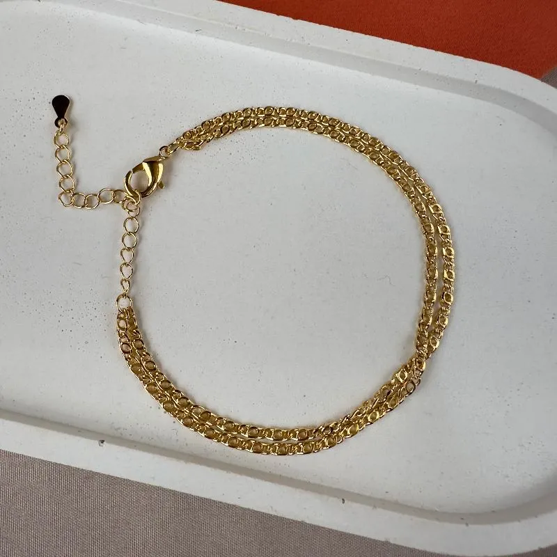 Pulseira corrente dupla