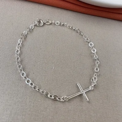 Pulseira cruz Prata 925