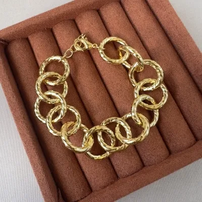 Pulseira elos redondos 