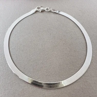 Pulseira fita Prata 925 