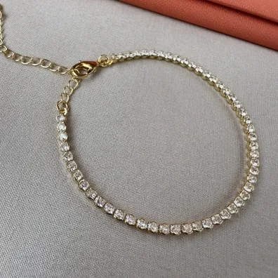 Pulseira riviera cristal 