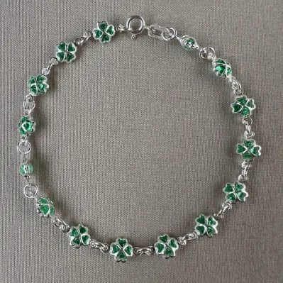 Pulseira trevo da sorte Prata 925
