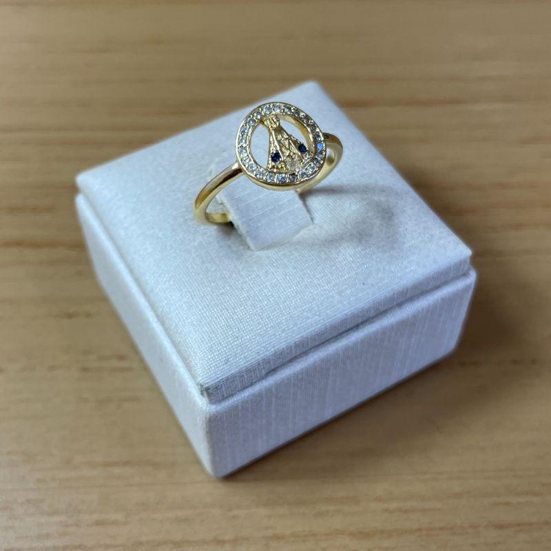 Anel Nossa Senhora zircônia