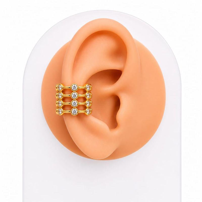 Piercing fake multi zircônia cristal 